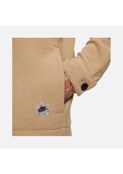 Sportswear Sport Utility Sherpa Full-Length Button Erkek Ceket DZ5437 indirimleri