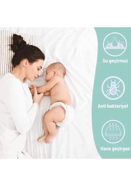 Fitted Sıvı Geçirmez Bambu Yatak Alezi