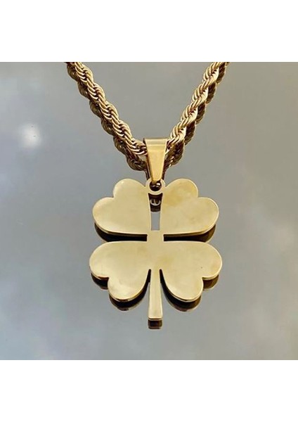 Kişiye Özel Isimli Paslanmaz Çelik Kolye 4 Yapraklı Yonca Kolye indirimleri