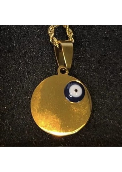 Kişiye Özel Isimli Yuvarlak Paslanmaz Çelik Kolye Yuvarlak Kolye Nazar Boncuklu fiyatları
