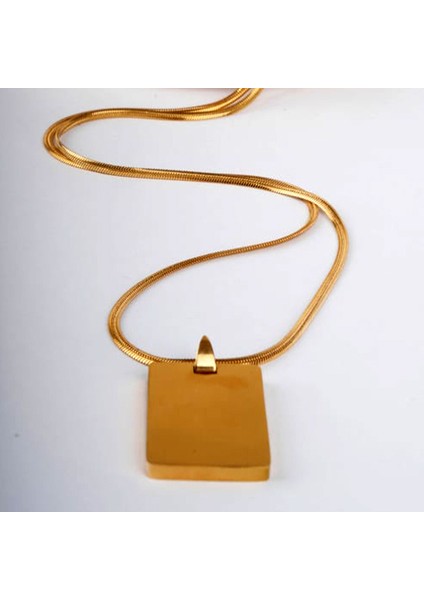 Kişiye Özel Isimli Kararmaz Çelik Kolye Kare Kolye Mickey Mouse Baskılı indirimleri