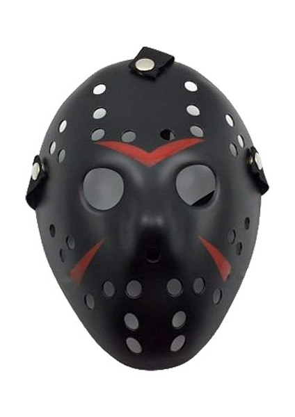 Siyah Kırmızı Çizgili Jason Hannibal Maskesi modelleri