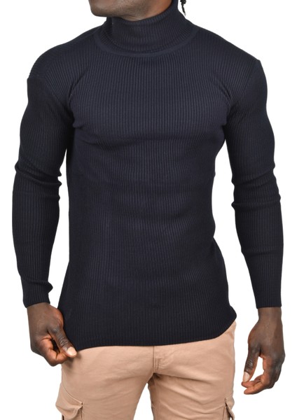 Ince Fitilli Tam Boğazlı Balıkçı Yaka Tüylenmeyen Triko Kazak 2505498 fırsatları