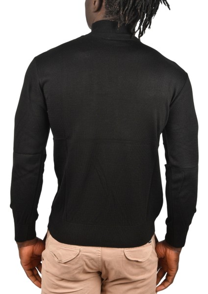 Çizgi Desenli Tüylenme Yapmayan Yarım Balıkçı Yaka Triko Kazak 2505501 indirimleri