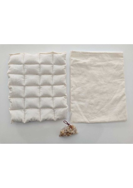 Yün Dolgulu Bebek Sırt- Göğüs Bezi Seti, Bej, 28x36 cm