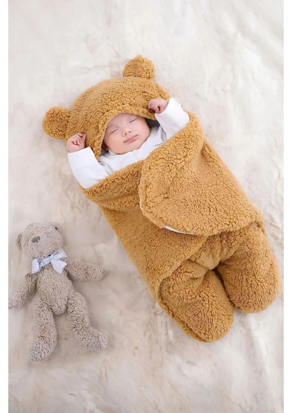 0-12 Ay Bebek Dış Kundak Uyku Tulumu Welsoft Peluş