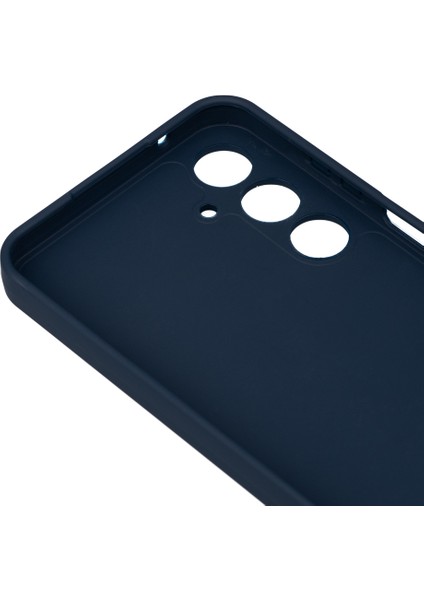 Samsung Galaxy A55 Uyumlu Kılıf Silikon Soft Yüzey Yumuşak Biye Kapak, Lacivert modelleri