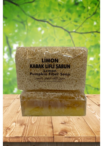 Doğal Kabak Lifli Limon Sabunu 100 gr