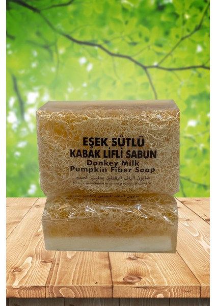 Doğal Kabak Lifli Eşek Sütlü Sabunu 100 gr