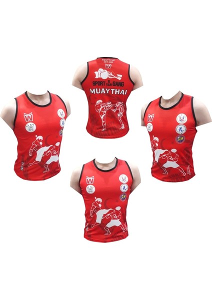 Muay Thai Tişört & Muay Thai Maç Atleti & Muaythai Tişörtü & Muay Thai Maç Tişörtü & Muay Thaı Atle