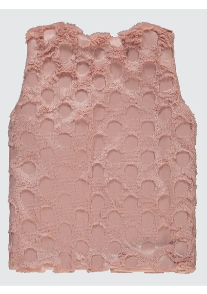 Kız Çocuk Pelüş Yelek 6-9 Yaş Koyu Somon fiyatları