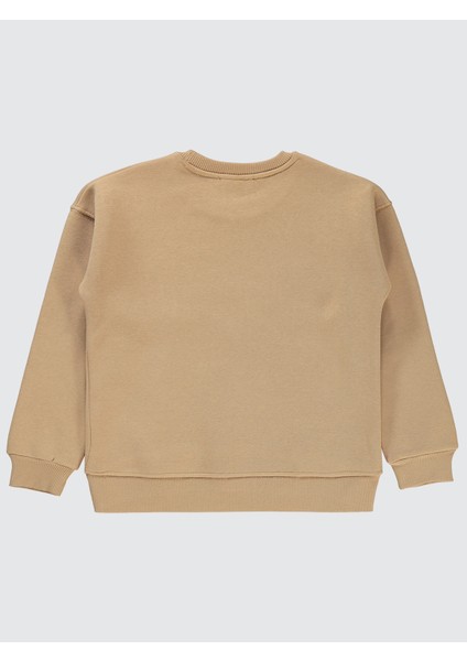 Kız Çocuk Sweatshirt 6-9 Yaş Yulaf Sütü fiyatları