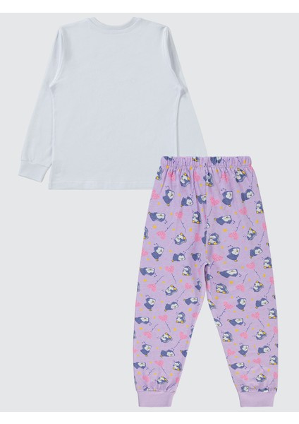 Kız Çocuk Pijama Takımı 6-9 Yaş Beyaz fiyatları