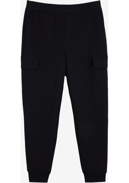 Normal Siyah Erkek Eşofman Altı M4WM-EA-1851