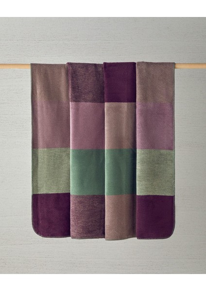 Block Pamuklu Tek Kişilik Battaniye 150X200 cm Bej