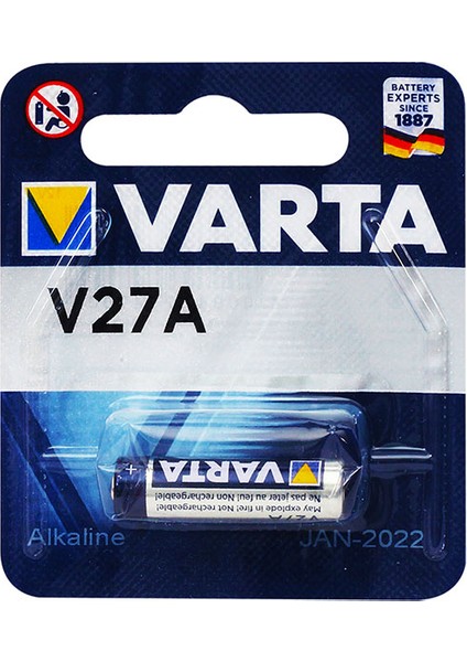 Varta 27A 12 Volt Alkalin Para Pil Tekli Paket Fiyat (4738)