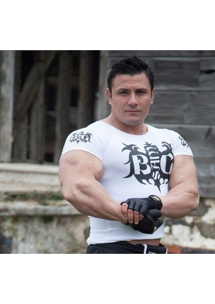Beyaz Slim Fit Body Tişört Big Sam 2797