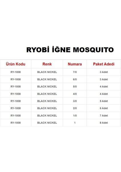 Iğne Mosquıto - RY-1008