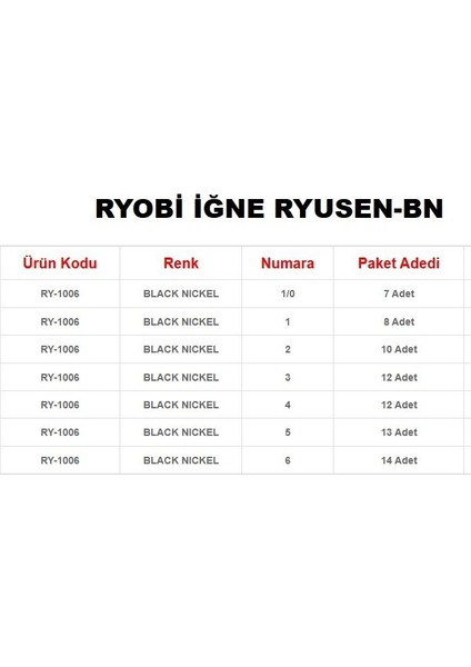 Iğne Ryusen-Bn - RY-1006