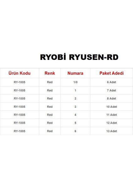 Iğne Ryusen-Rd - RY-1005