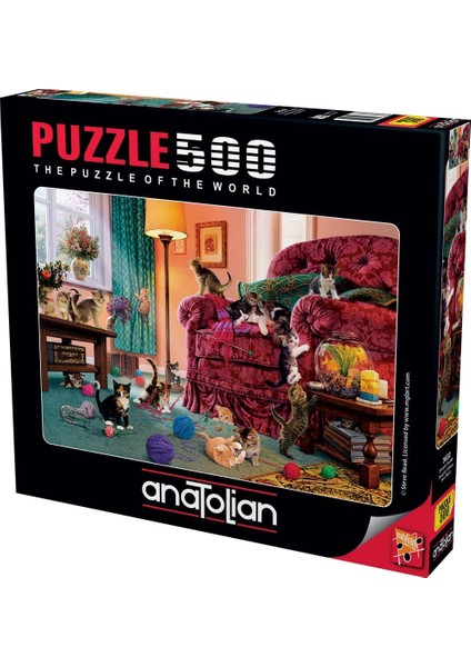 KS Games Puzzle - Şımarık Kediler / 500 Parça Puzzle, 3632