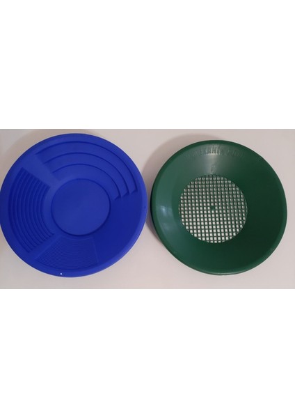 Mekanik Altın Pan Üstü Elek, 8 mm delik, mavi renk, KZ menşei