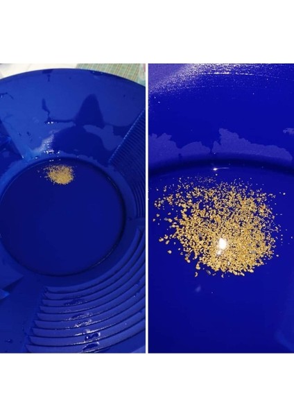 Mekanik Altın Pan Üstü Elek, 8 mm delik, mavi renk, KZ menşei modelleri