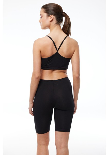 Kadın Siyah Dizüstü Modal Tayt 112 modelleri