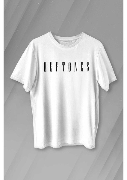 Deftones Metal Music Müzik Tasarım Baskılı Beyaz T-Shirt