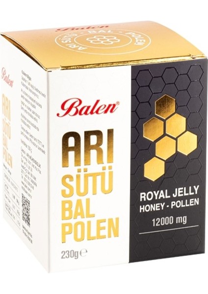 Arı Sütü-Bal-Polen 12000 Mg