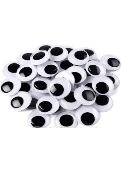 Oynar Plastik Göz Oyuncak Göz 12 mm (50 Adet)