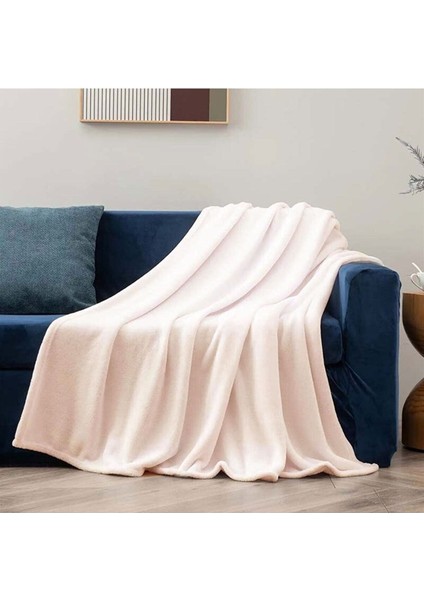 Wellsoft Tek Kişilik Battaniye Sıcak Battaniye Tv Dekor Battaniyesi 100X170 Krem fiyatları
