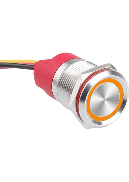 WD19T-P1-E 19 mm Dokunmatik Touch Metal Buton - Sarı