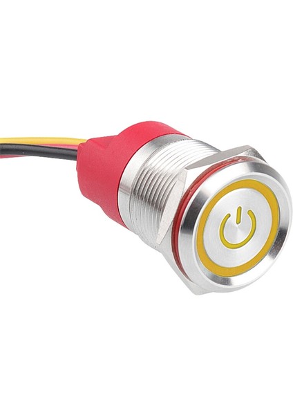WD19T-P1-EC 19 mm Dokunmatik Touch Metal Buton - Sarı