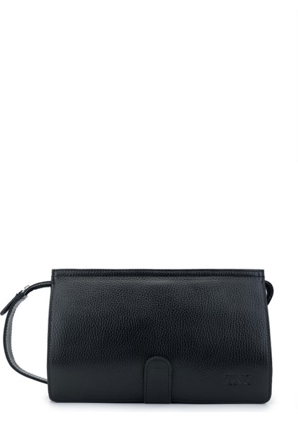 Erkek Hakiki Deri Siyah Floter El Çantası 301 1023 Erk Canta SK24-25 Sıyah Fltr