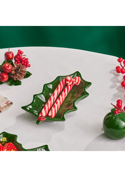 New Year Yılbaşı Kokina Kayık Tabak 22 cm