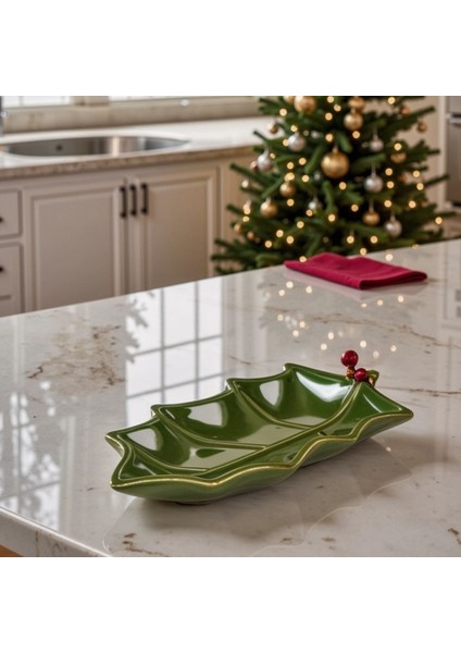 New Year Yılbaşı Kokina Kayık Tabak 22 cm modelleri