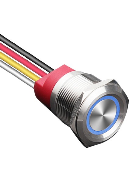 WD22T-P1-E 22 mm Dokunmatik Touch Metal Buton - Mavi