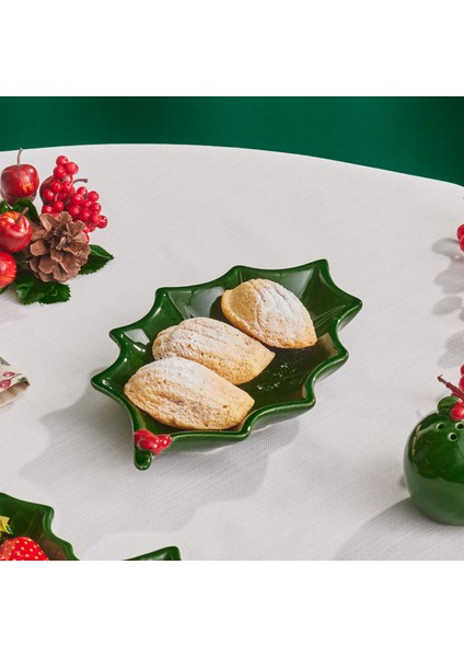 New Year Yılbaşı Kokina Wide Kayık Tabak 22 cm