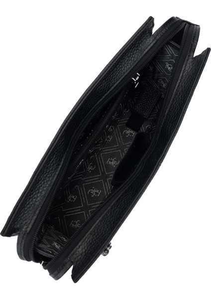 Erkek Hakiki Deri Siyah Floter El Çantası 301 1023 Erk Canta SK24-25 Sıyah Fltr modelleri