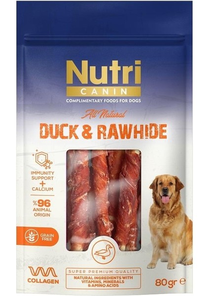 Rawhide Ördek Eti Sarılı Kemik Köpek Ödülü 80 gr