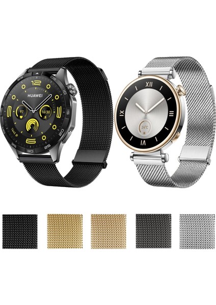 Huawei Watch Gt5 41MM Için Manyetik Milan Ste Örgü Kayışı (Yurt Dışından)