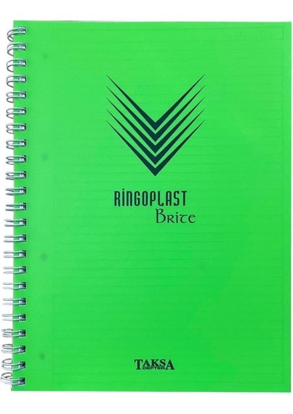 220X297 mm Neon Ringo Brite Plastik Kapak Defter 160 Yaprak Çizgili KRT-103653-103424