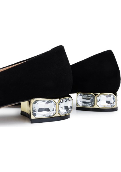 Kadın Deri Siyah Süet Topuklu Ayakkabı 1036 H5659 Bn Ayk SK24-25 Sıyah Suet fırsatları