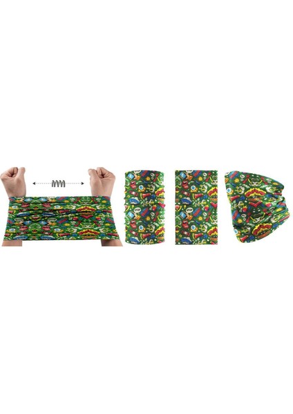 Outdoor Pop Art Özel Tasarım Unısex Bandana Buff Boyunluk fiyatları