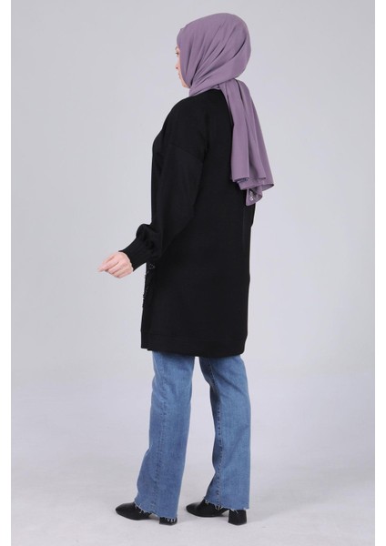 Büyük Beden Tunik Siyah OTW20112