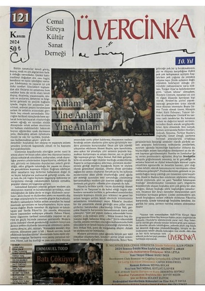 Sayı: 121 Kasım 2024