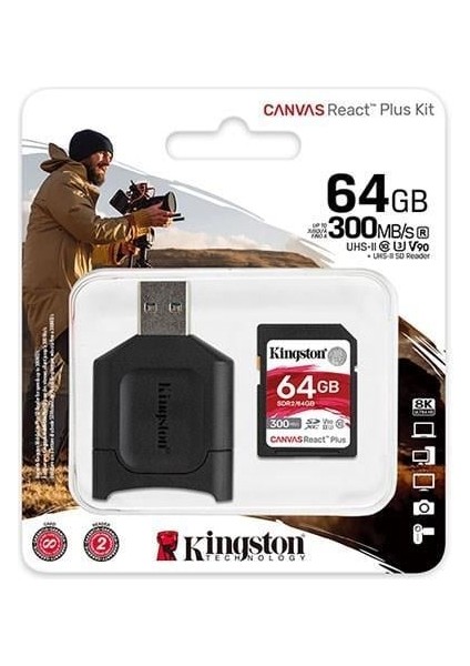 64GB Canvas React Plus Uhs-Iı SD Hafıza Kartı MLPR2/64GB