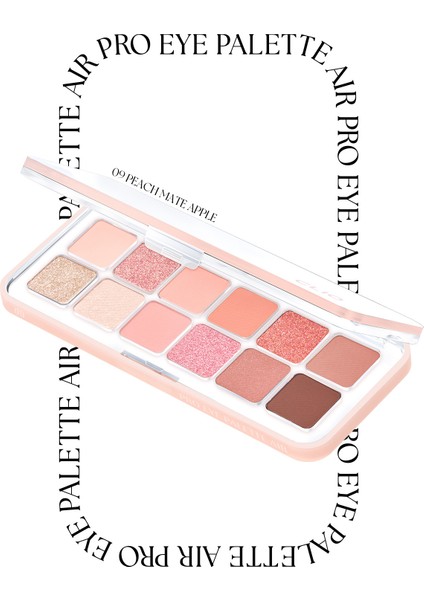 Hafif Dokulu Yoğun Renklere Sahip Göz Farı Paleti CLIO Pro Eye Palette Air (09 Peach Mate Apple)