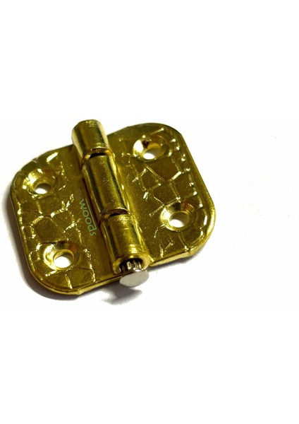 Stoplu Menteşe 10 Adet Sarı 30x33 mm Kutu ve Sandık Menteşesi Hobi Maket modelleri